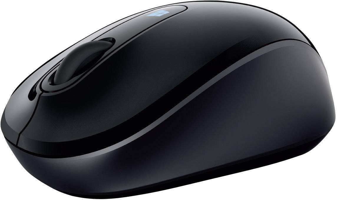 Microsoft Sculpt Mobile Mouse Maus Funk Optisch Schwarz 3 Tasten 2400 dpi