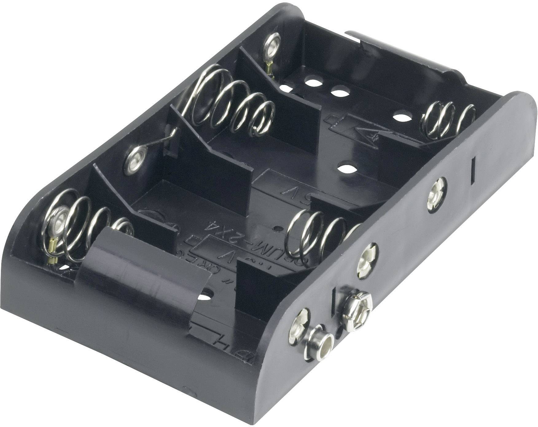 Goobay 12464 Batteriehalter 4x Baby (C) Druckknopfanschluss (L x B x H) 111 x 54 x 25mm