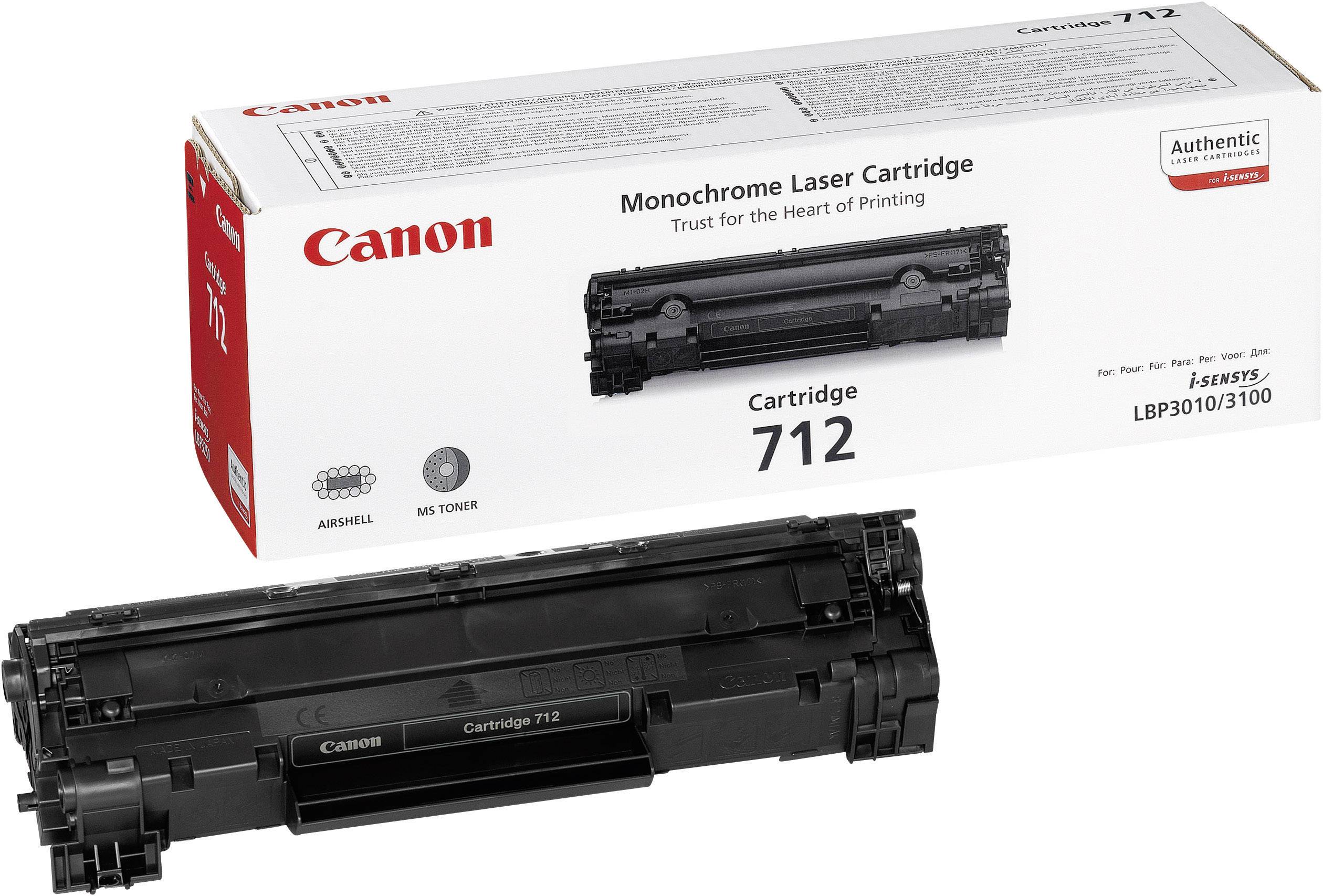 Canon 712 - Schwarz - Original - Tonerpatrone