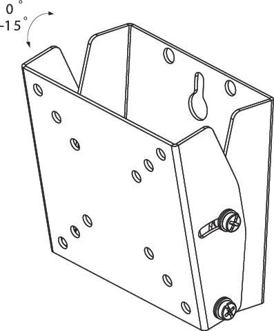 Neomounts FPMA-W60 1fach Monitor-Wandhalterung 25,4 cm (10") - 76,2 cm (30") Schwarz Neigbar