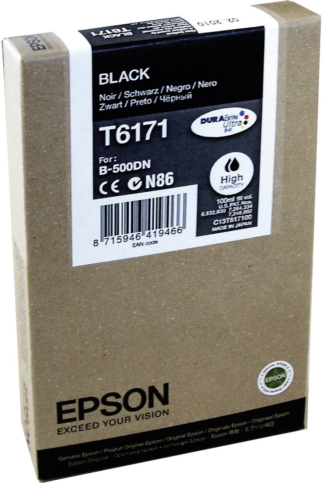 Epson Druckerpatrone T6171 Original Schwarz C13T617100