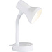 Brilliant Junior Tischlampe Energiesparlampe, Glühlampe E27 40W Weiß