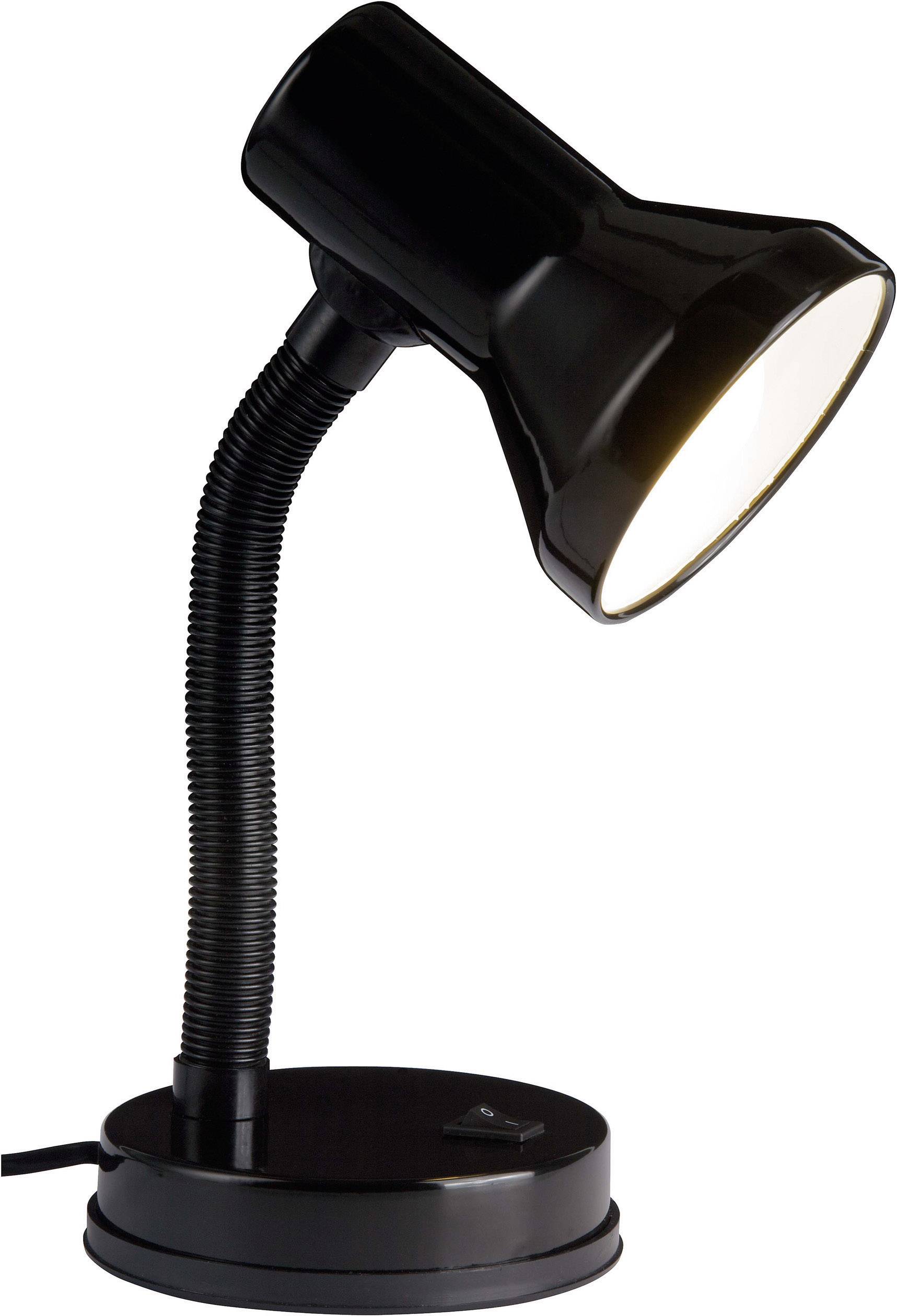 Brilliant unior Tischlampe Energiesparlampe, Glühlampe E27 40W Schwarz
