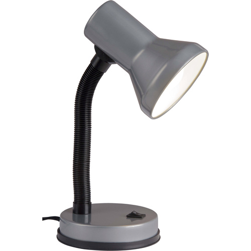 Brilliant Junior Tischlampe Energiesparlampe, Glühlampe E27 40 W Titan