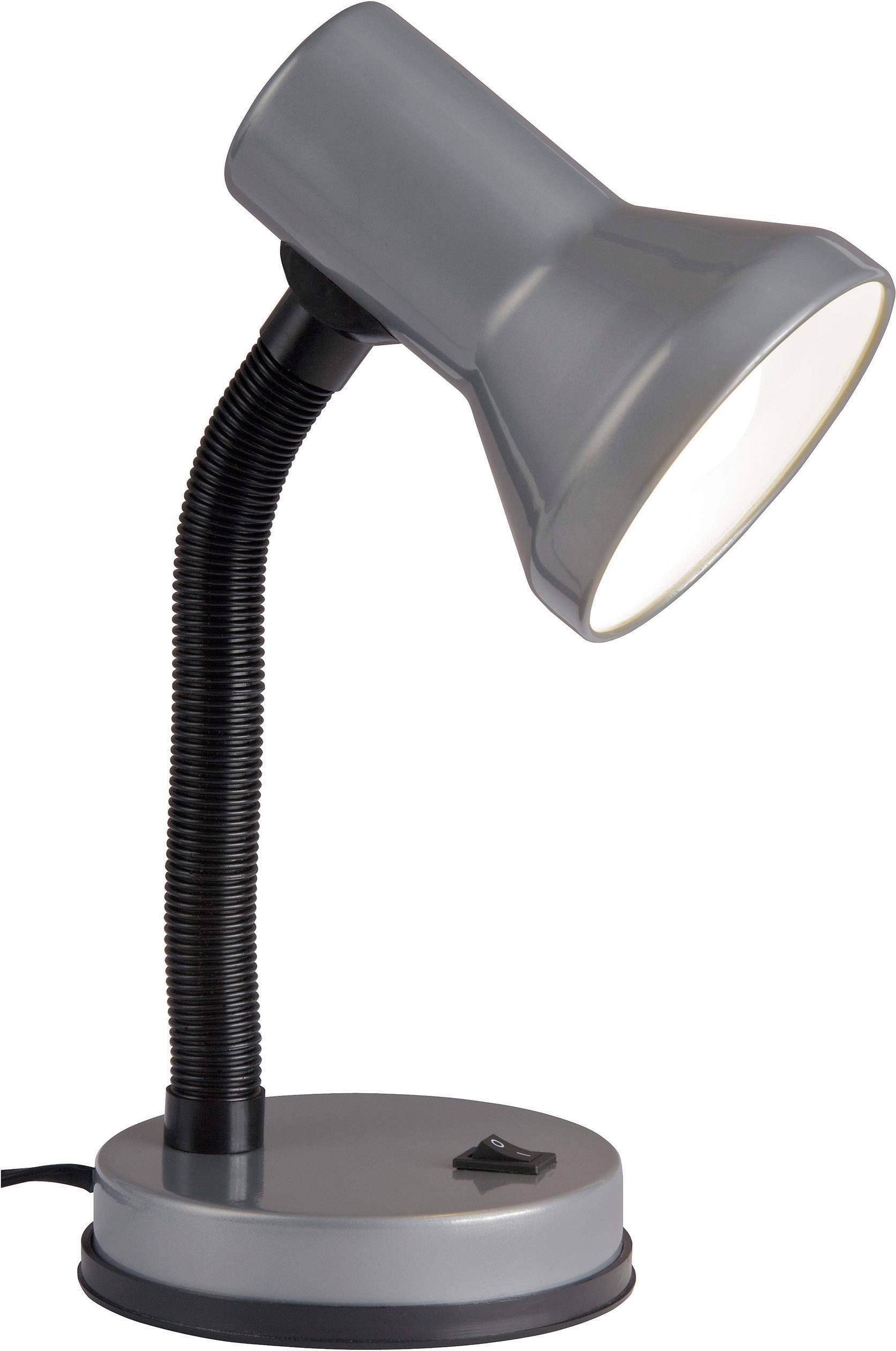 Brilliant Junior Tischlampe Energiesparlampe, Glühlampe E27 40 W Titan