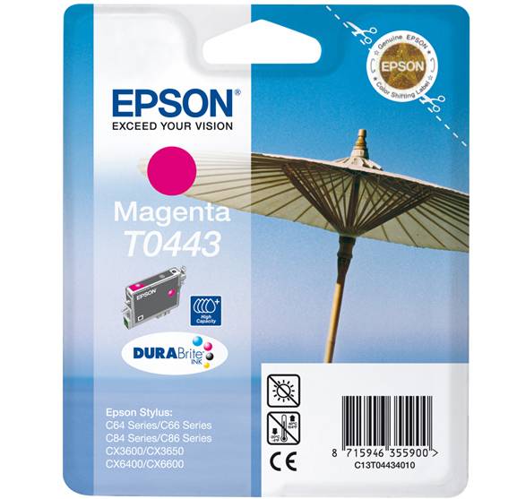 Epson Druckerpatrone T0443 Original Magenta C13T04434010
