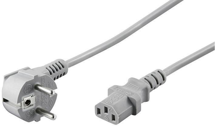Goobay 50076 Kaltgeräte Anschlusskabel Grau 2.00m