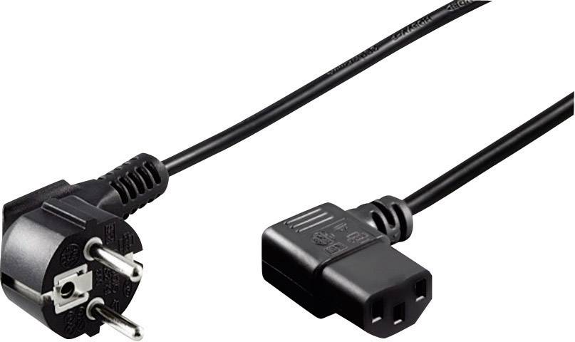 Goobay 93119 Kaltgeräte Anschlusskabel Schwarz 5.00m