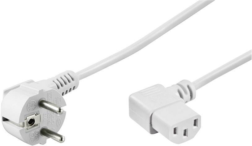 Goobay 93120 Kaltgeräte Anschlusskabel Weiß 5.00m