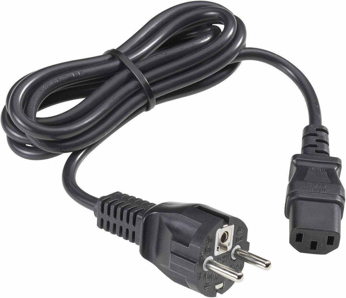 Goobay NE3-KG GG2 Kaltgeräte Anschlusskabel Schwarz 2.00 m