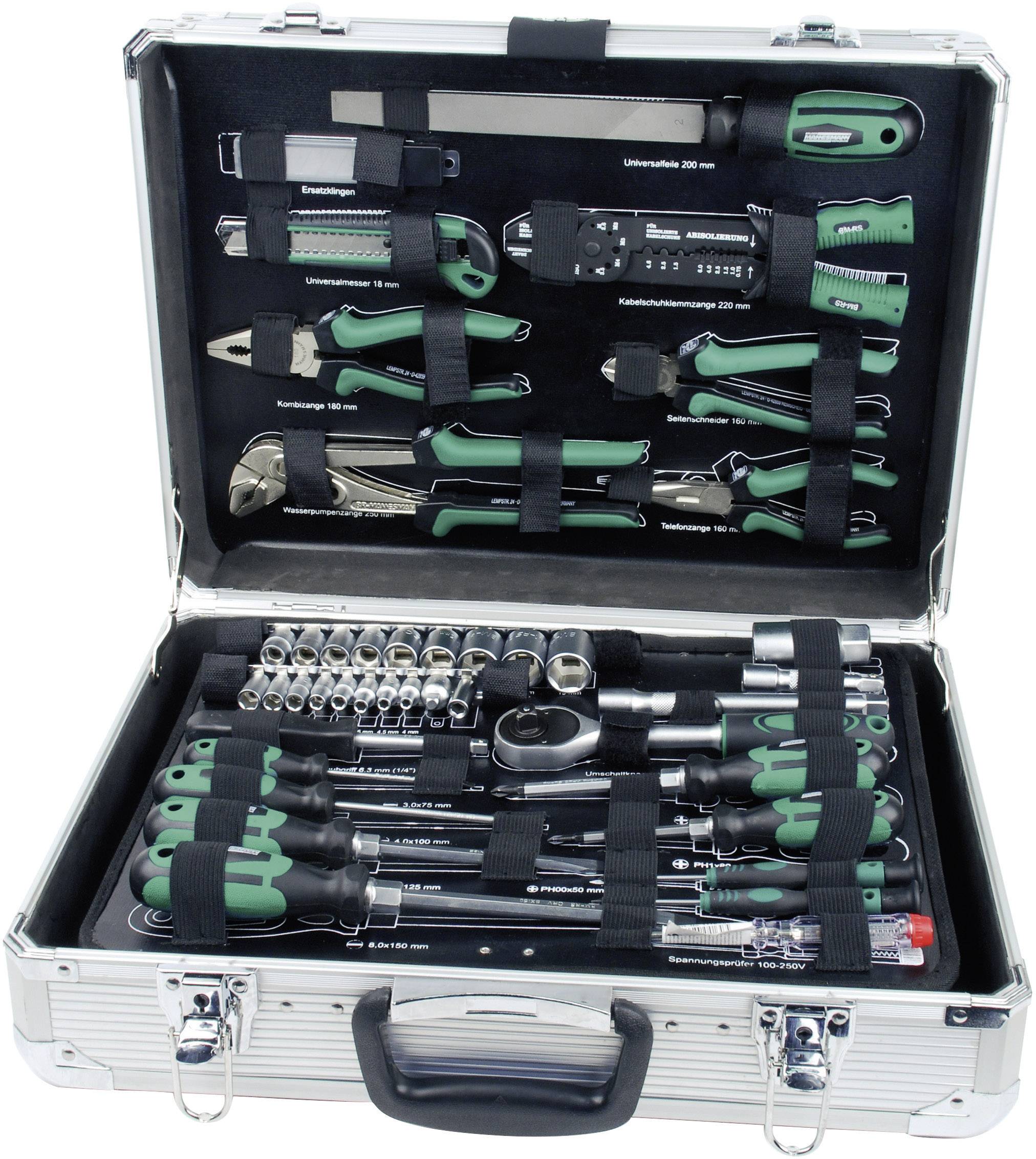 Brüder Mannesmann M29075 M29075 Heimwerker Werkzeugkoffer bestückt 108teilig