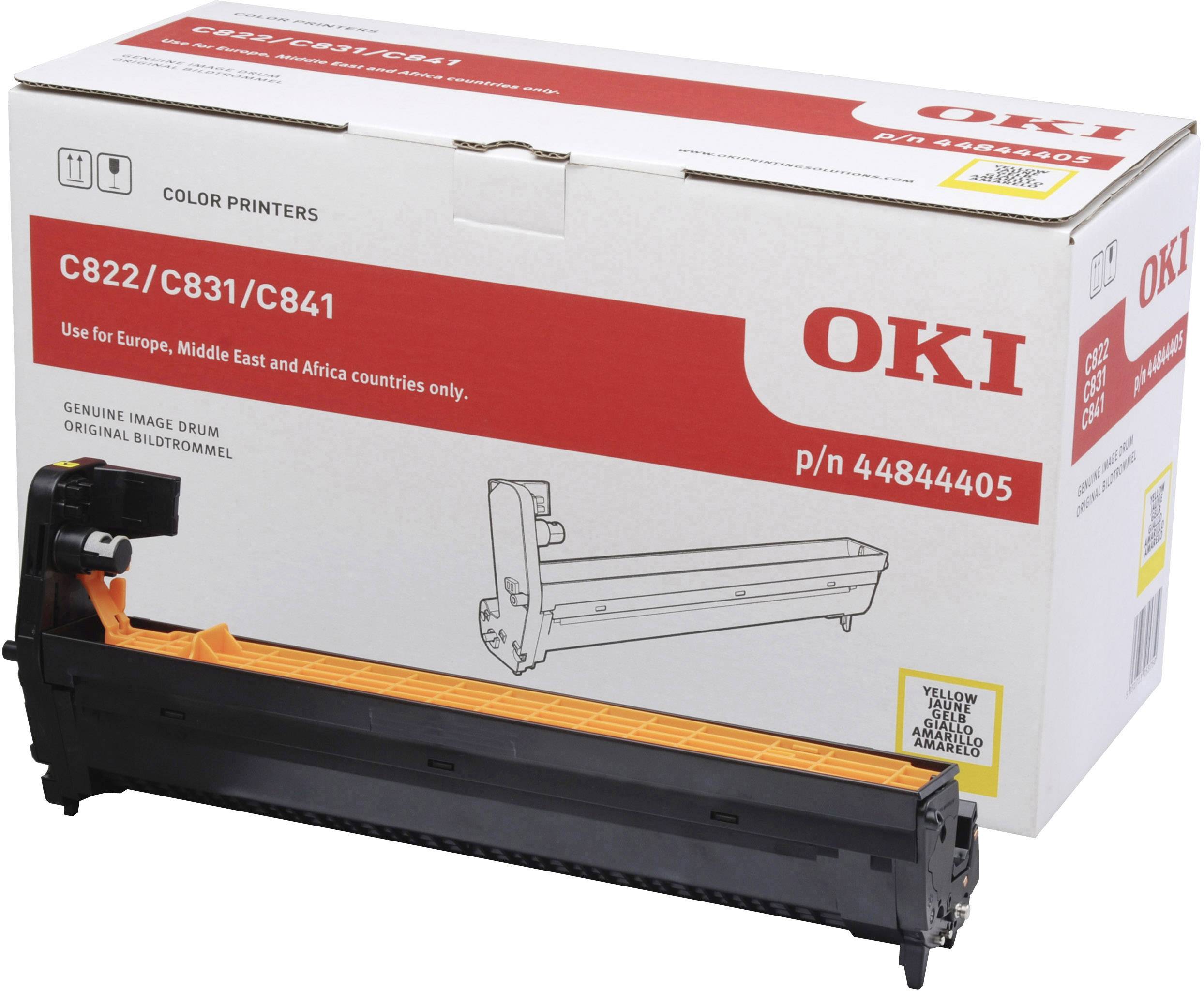 Verpackung einer Original-Bildtrommel für OKI-Drucker der Modelle C822, C831, und C841. Geeignet für bestimmte Regionen.