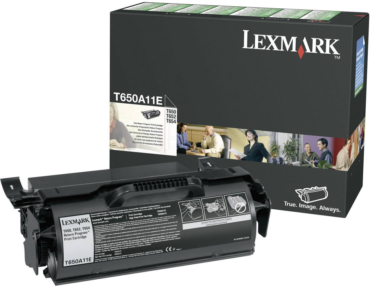 Lexmark Rückgabe Tonerkassette T650 T652 T654 Original Schwarz 7000 Seiten T650A11E