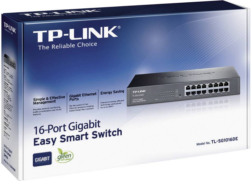 TP-LINK TL-SG1016DE Netzwerk Switch 16 Port 1 GBit/s