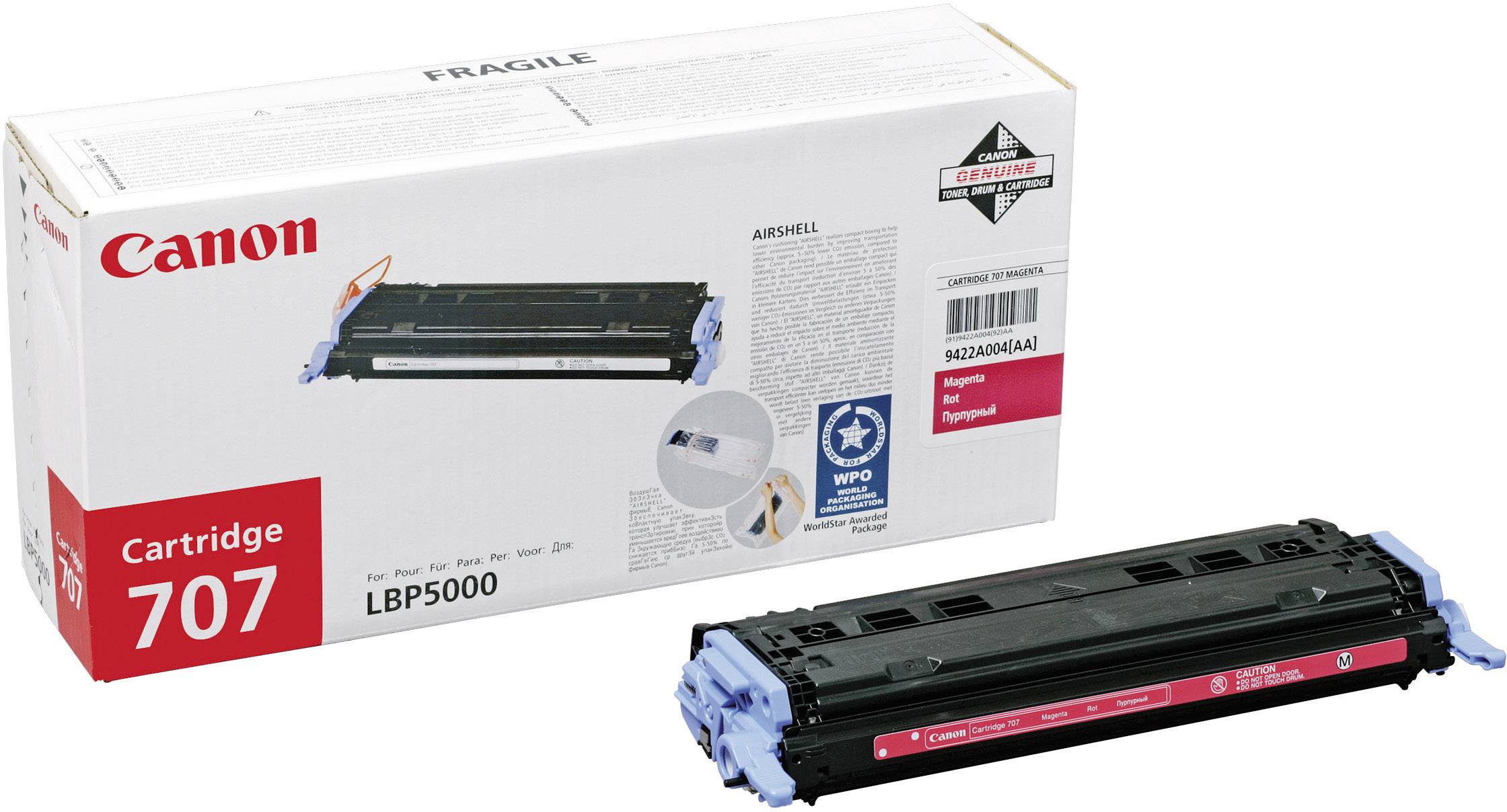 Canon Toner 707 M Original Magenta 2000 Seiten 9422A004