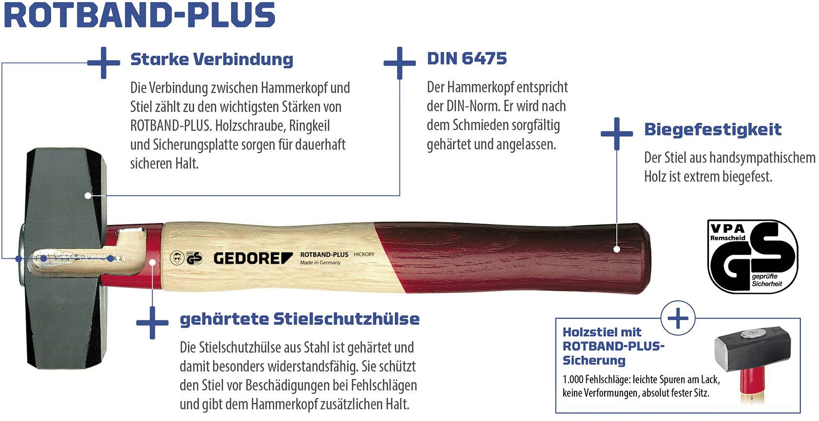 GEDORE 620 H-1500 Fäustel