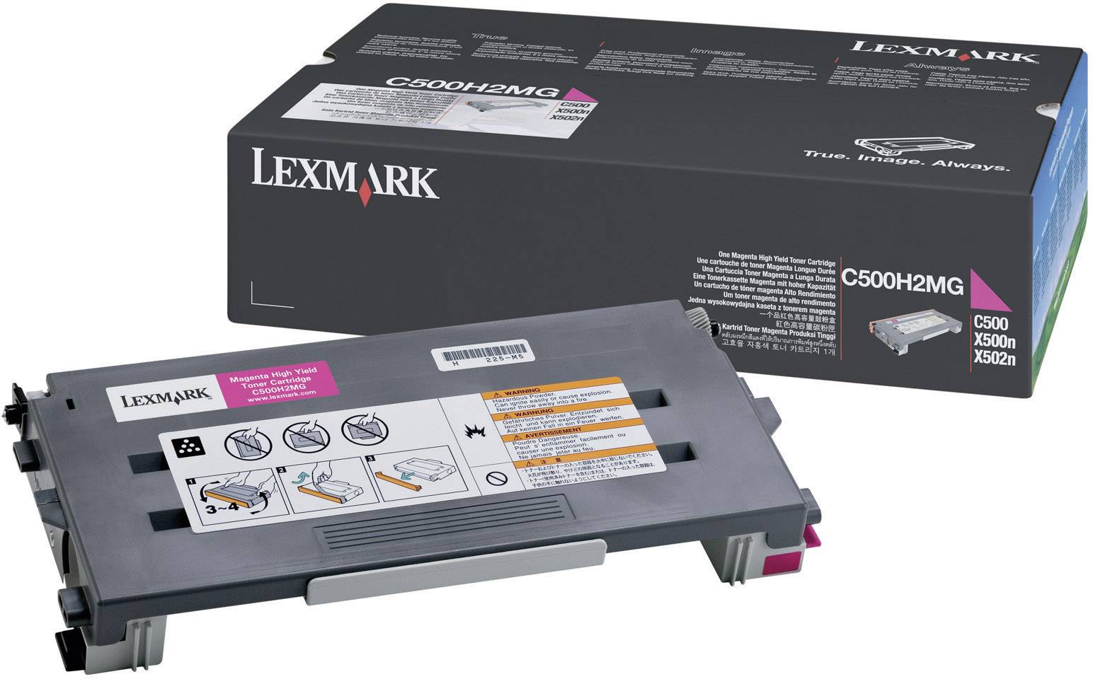 Lexmark Toner C500H2MG Original Magenta 3000 Seiten C500H2MG