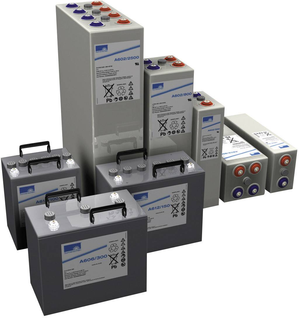 GNB Sonnenschein 6V 4 OPzV 200 NGA6060200HS0FA Bleiakku 6V 182Ah Blei-Gel (B x H x T) 273 x 358 x 204mm M8-Schraubanschluss