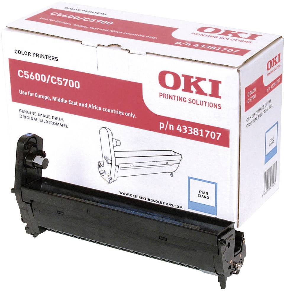 OKI Trommel Drum Unit C5600 C5700 Original Cyan 20000 Seiten 43381707