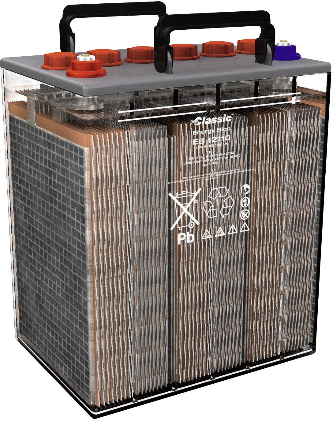 GNB Classic EB 12110 NVEB120110WC0FA Bleiakku 12V 105Ah Blei-Säure (B x H x T) 273 x 358 x 204mm M8-Schraubanschluss Wartungsarm