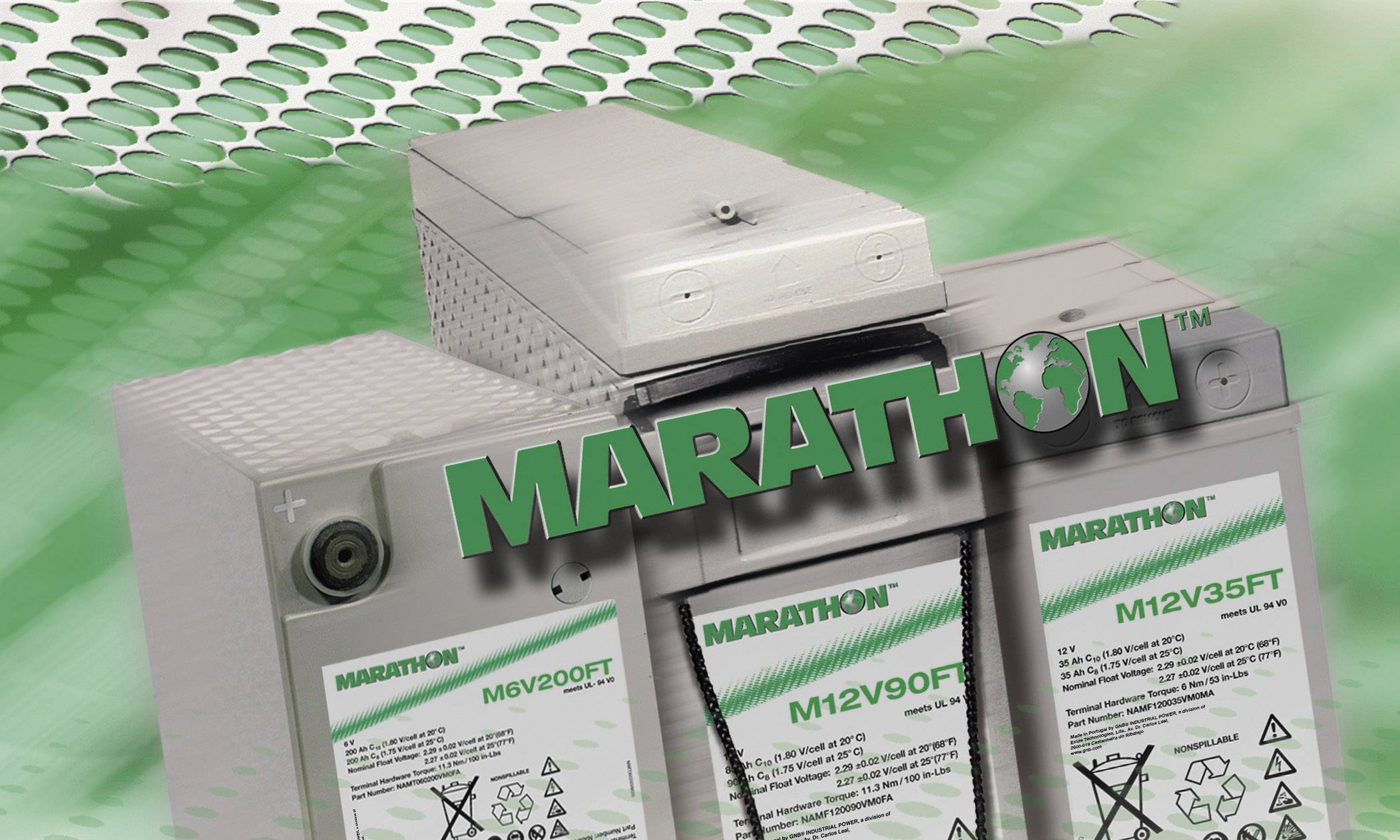 GNB Marathon EXIM12V155FT NAMF120155HM0FB Bleiakku 12V 150Ah Blei-Vlies (AGM) (B x H x T) 124 x 283 x 559mm M6-Schraubanschluss