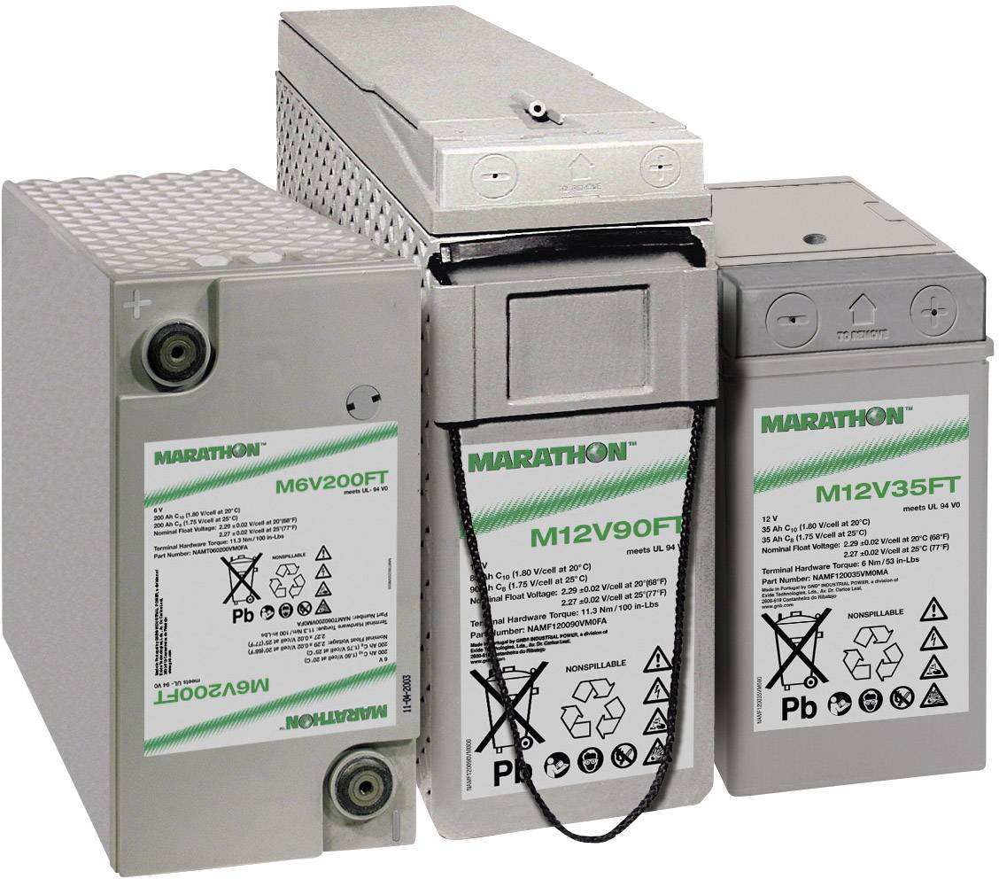 GNB Marathon EXIM12V90FTV0 NAMF120090VM0FB Bleiakku 12V 86Ah Blei-Vlies (AGM) (B x H x T) 105 x 270 x 395mm M6-Schraubanschluss