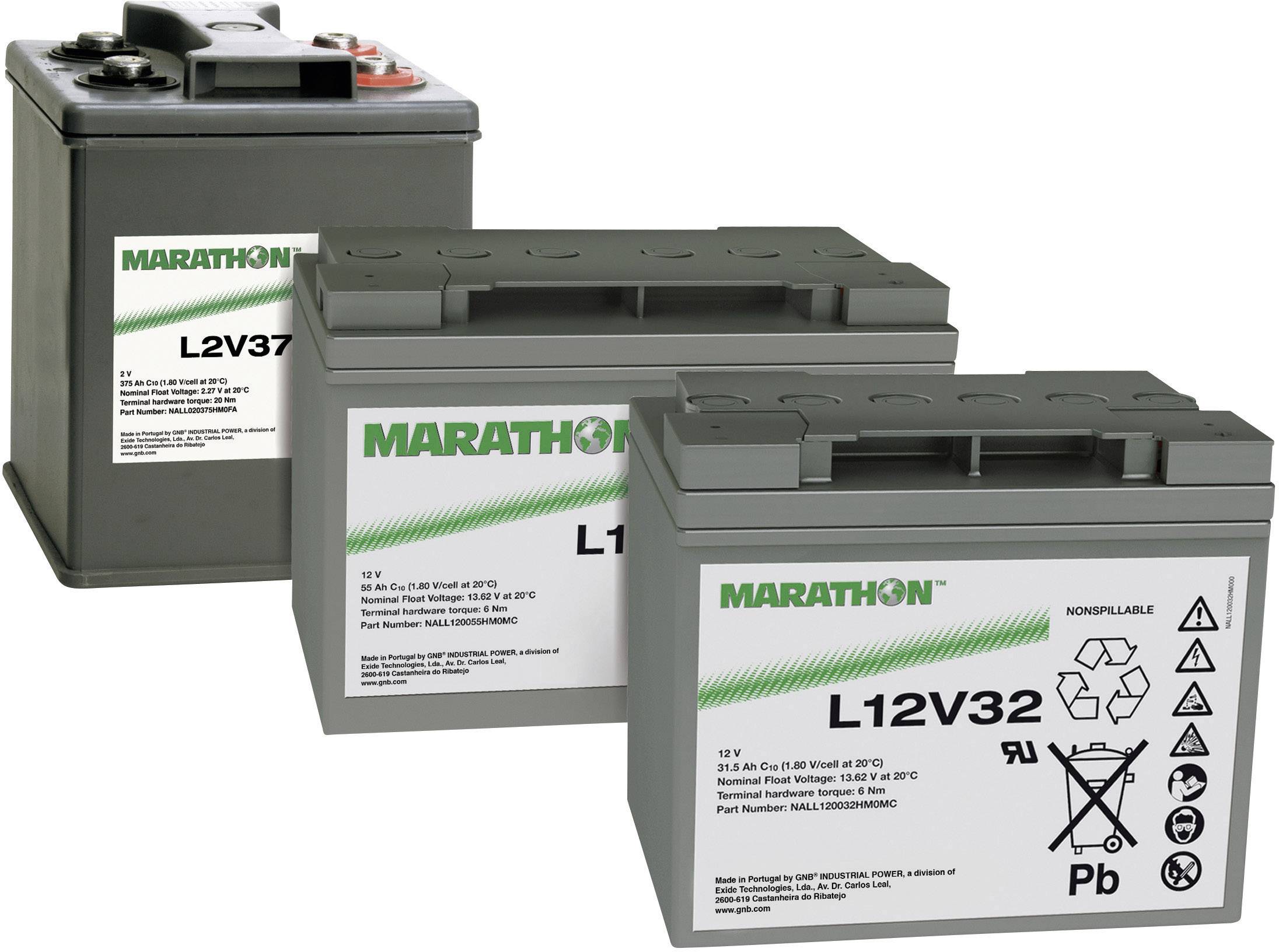 GNB Marathon L12V24 NALL120024HM0MA Bleiakku 12V 23.5Ah Blei-Vlies (AGM) (B x H x T) 168 x 174 x 127mm M6-Schraubanschluss