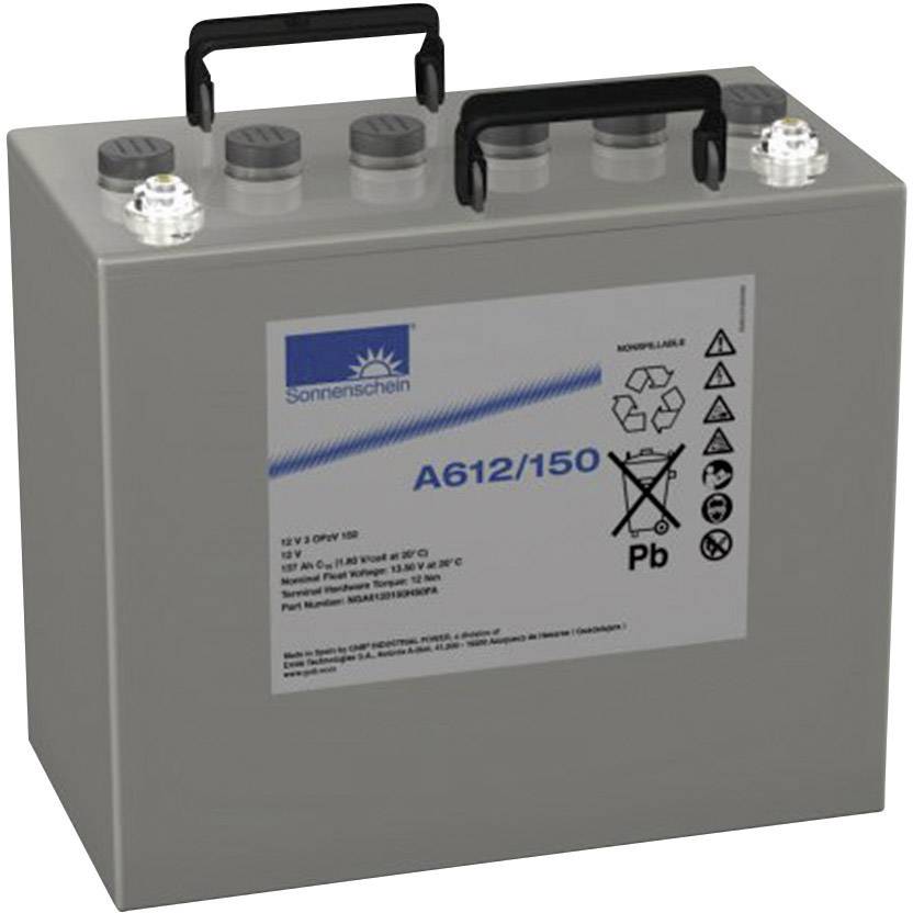 GNB Sonnenschein 12V 3 OPzV 150 NGA6120150HS0FA Bleiakku 12V 137Ah Blei-Gel (B x H x T) 381 x 358 x 204mm M8-Schraubanschluss