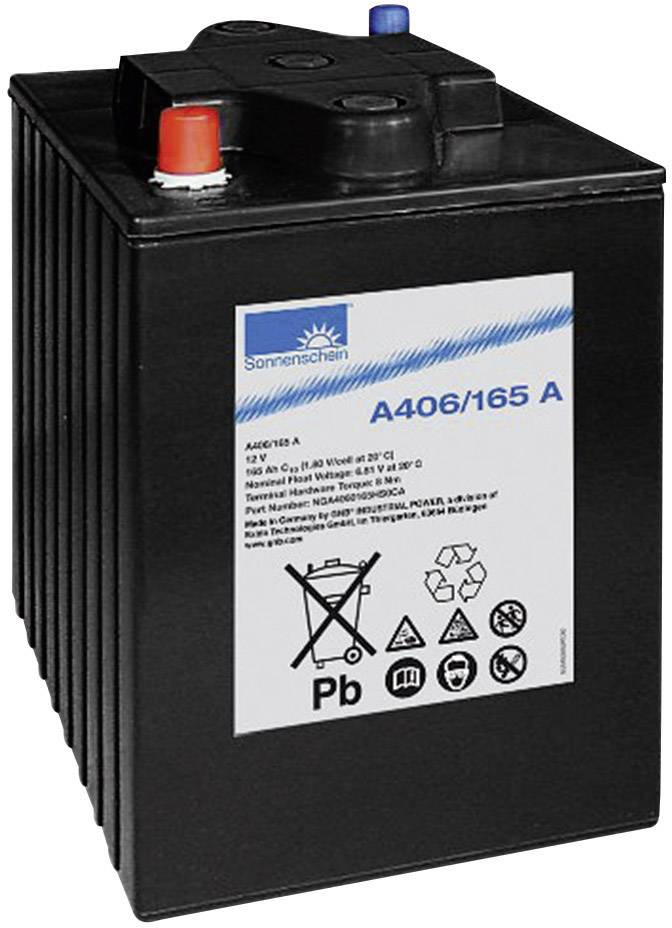 GNB Sonnenschein A406/165A NGA4060165HS0CA Bleiakku 6V 165Ah Blei-Gel (B x H x T) 192 x 275 x 246mm Konuspol Wartungsfrei
