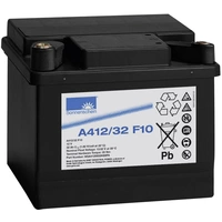GNB Sonnenschein A412/32 F10 NGA4120032HS0FA Bleiakku 12V 32Ah Blei-Gel (B x H x T) 210 x 181 x 175mm M10-Schraubanschluss GNB Sonnenschein A412/32 F10 NGA4120032HS0FA Bleiakku 12V 32Ah Blei-Gel (B x H x T) 210 x 181 x 175mm M10-Schraubanschluss