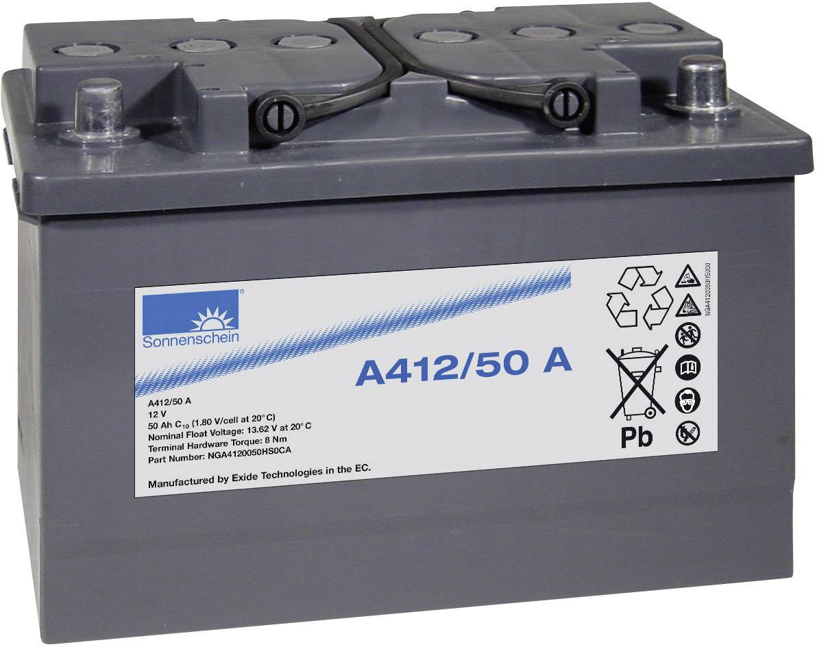 GNB Sonnenschein A412/50A NGA4120050HS0CA Bleiakku 12V 50Ah Blei-Gel (B x H x T) 278 x 190 x 175mm Konuspol Wartungsfrei
