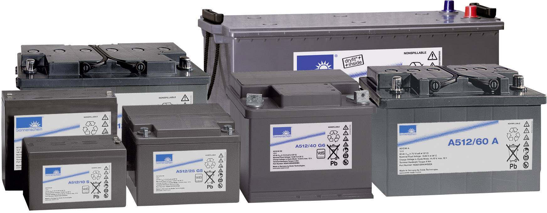 GNB Sonnenschein A512/115A NGA5120115HS0CA Bleiakku 12V 115Ah Blei-Gel (B x H x T) 286 x 230 x 269mm Konuspol Wartungsfrei