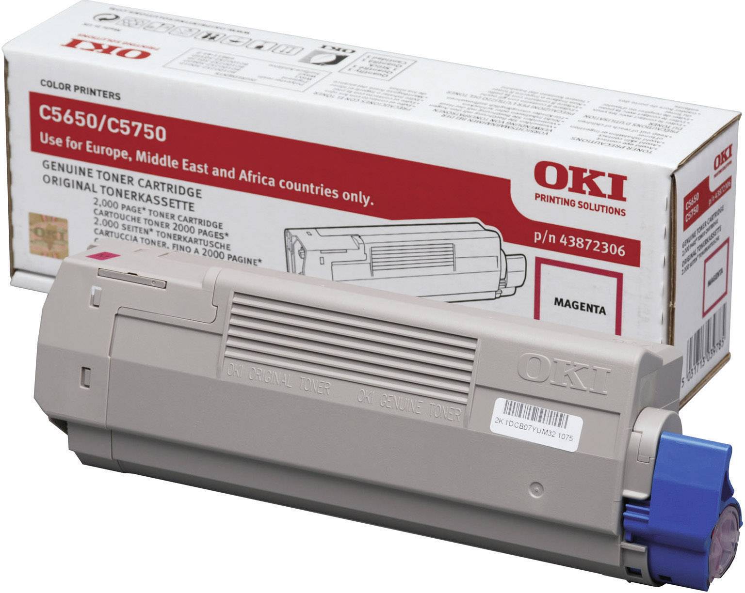 OKI Toner C5650 C5750 Original Magenta 2000 Seiten 43872306