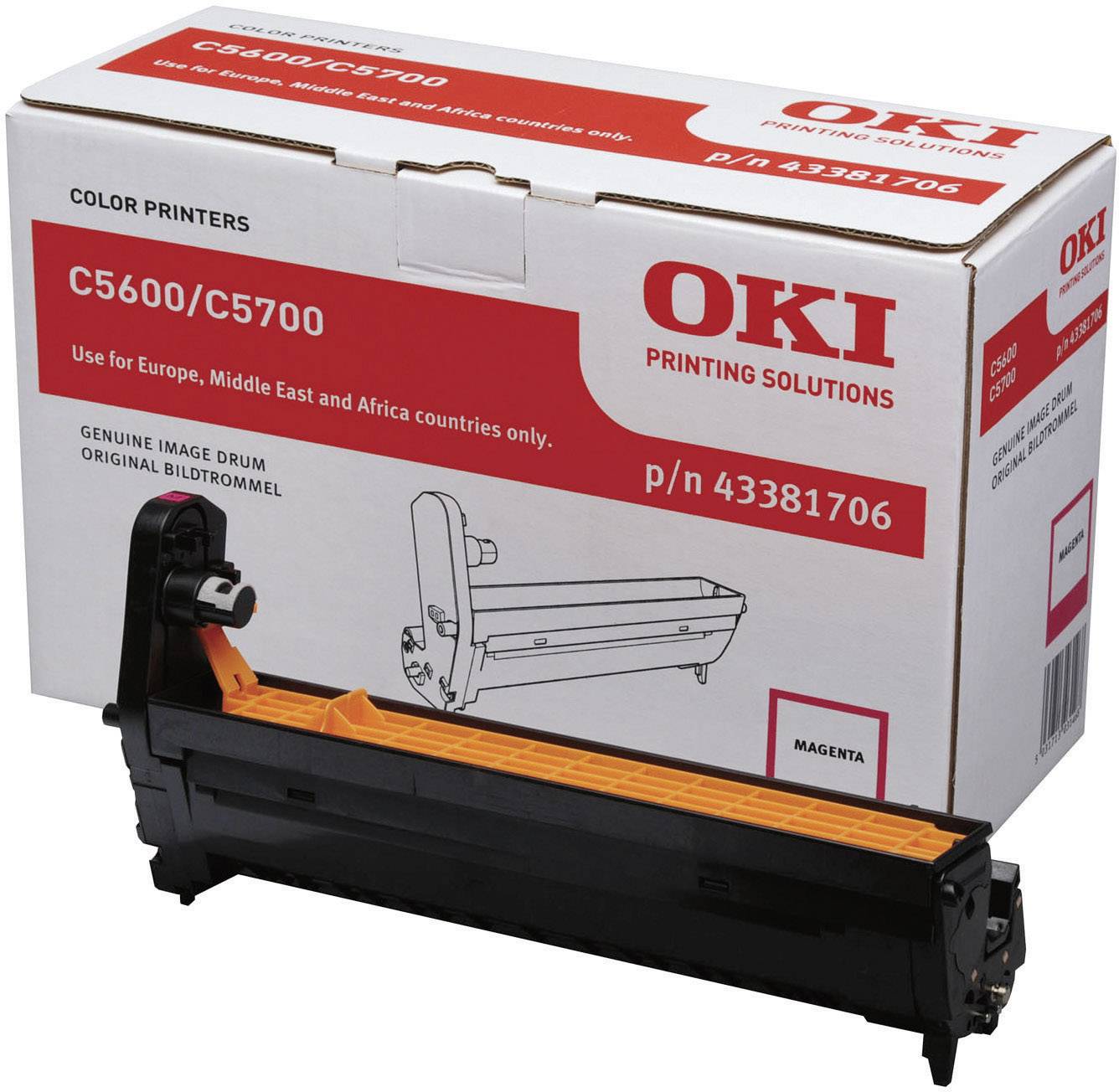 OKI Trommel Drum Unit C5600 C5700 Original Magenta 20000 Seiten 43381706