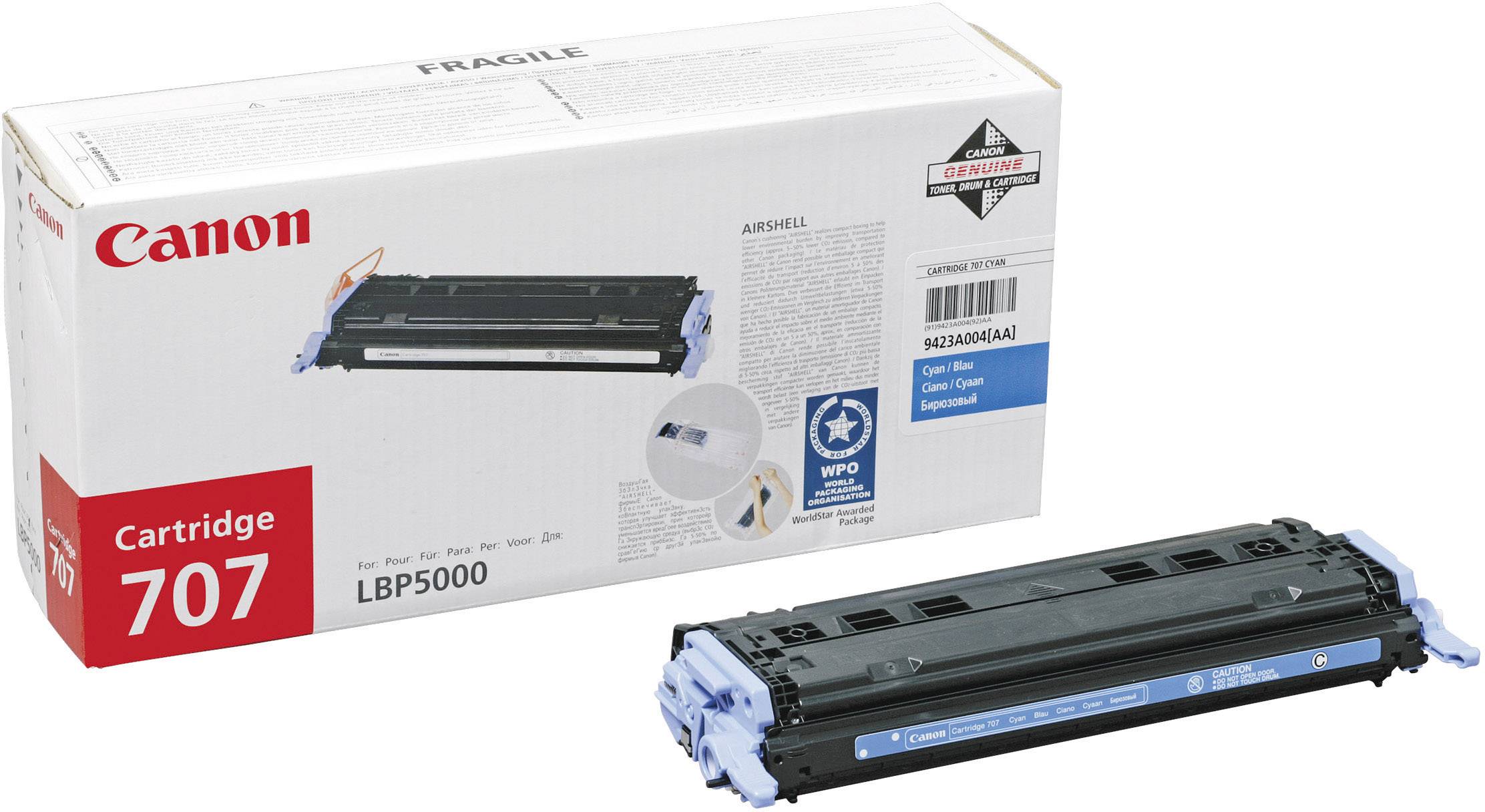 Canon Toner 707 C Original Cyan 2000 Seiten 9423A004