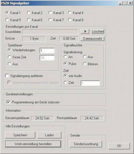 SIG FS20 Gong mit Signalleuchte