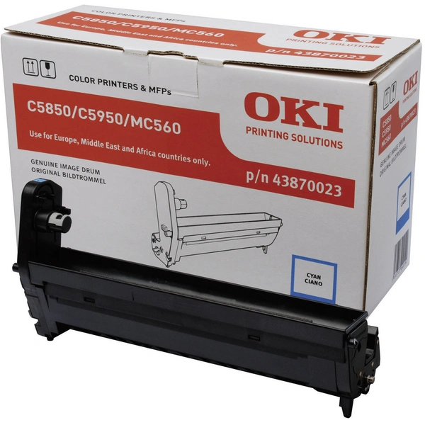 OKI Trommeleinheit Drum Unit C5850 C5950 C6150 MC560 43870023 Original Cyan 20000 Seiten OKI Trommeleinheit Drum Unit C5850 C5950 C6150 MC560 43870023 Original Cyan 20000 Seiten