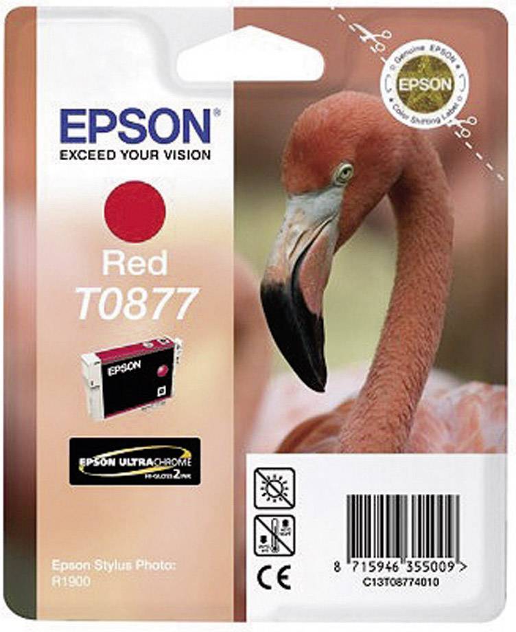 Epson T0877 - 11.4 ml - Rot - Original - Blisterverpackung - Tintenpatrone - für