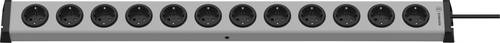 0200x01124301 Steckdosenleiste ohne Schalter 12fach Grau, Anthrazit Schutzkontakt 1St.