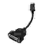Club3D CAC-1052 DisplayPort / DVI Adapter [1x DisplayPort Stecker - 1x DVI-Buchse 24+1pol.] Schwarz 20.00cm