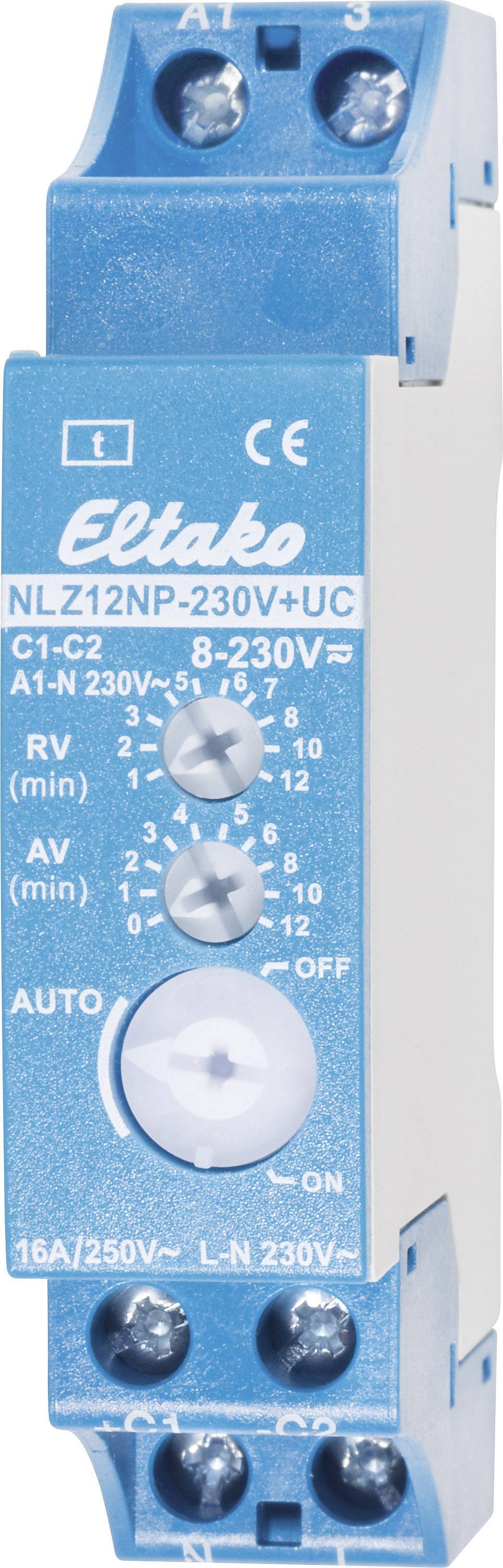 Eltako 23100704 NLZ12NP-230V+UC Nachlaufschalter 230 V/AC 1 St. Zeitbereich: 0.1 - 14400 s 1 Schließer