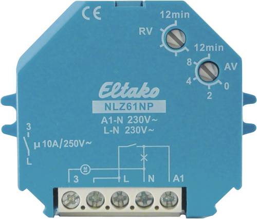61100230-1 Nachlaufschalter Unterputz, Einbau 230V