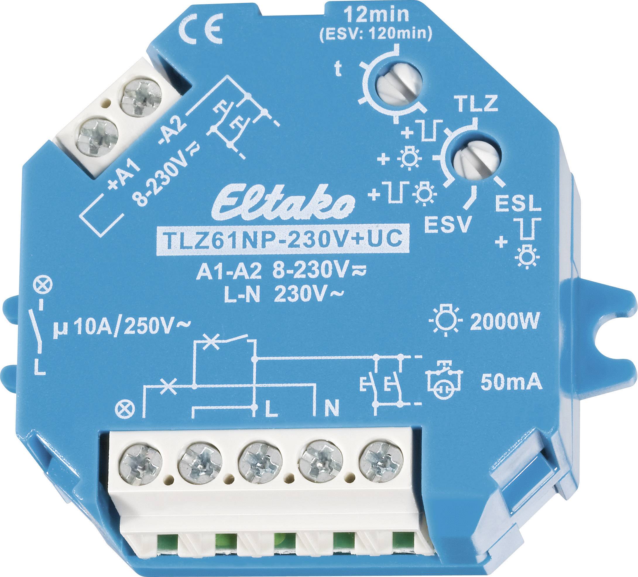 Eltako 61100301 Treppenlichtzeitschalter Unterputz, Einbau 230 V