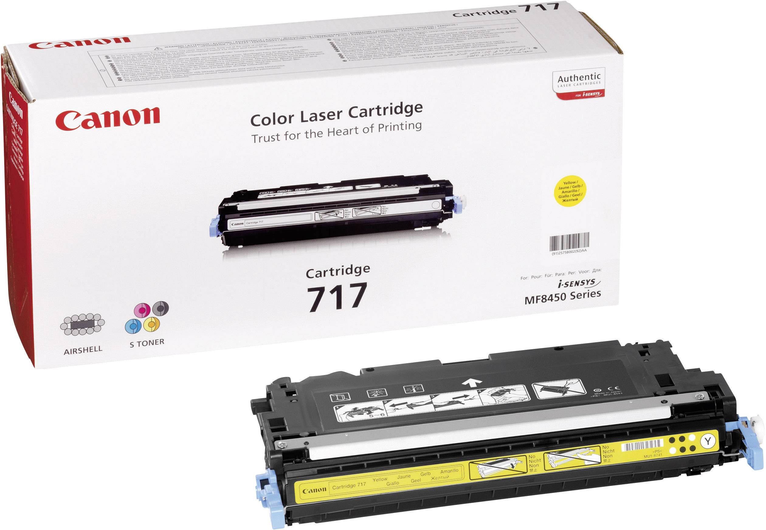 Canon Toner 717 Y Original Gelb 4000 Seiten 2575B002