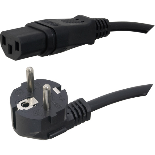 Câble de raccordement pour appareils IEC HAWA 1008230 noir 2.00 m