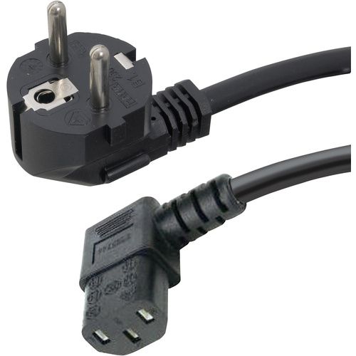 Câble de raccordement pour appareils IEC HAWA 1008236 noir 2.00 m