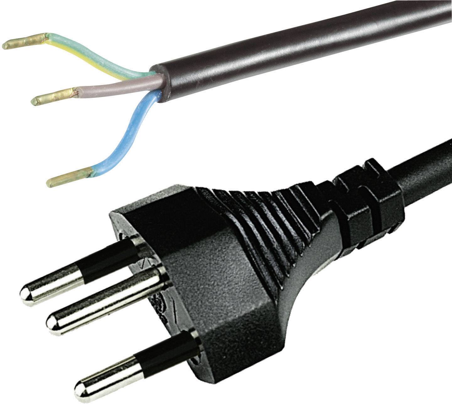 HAWA 1008242 Strom Anschlusskabel Schwarz 2.00m