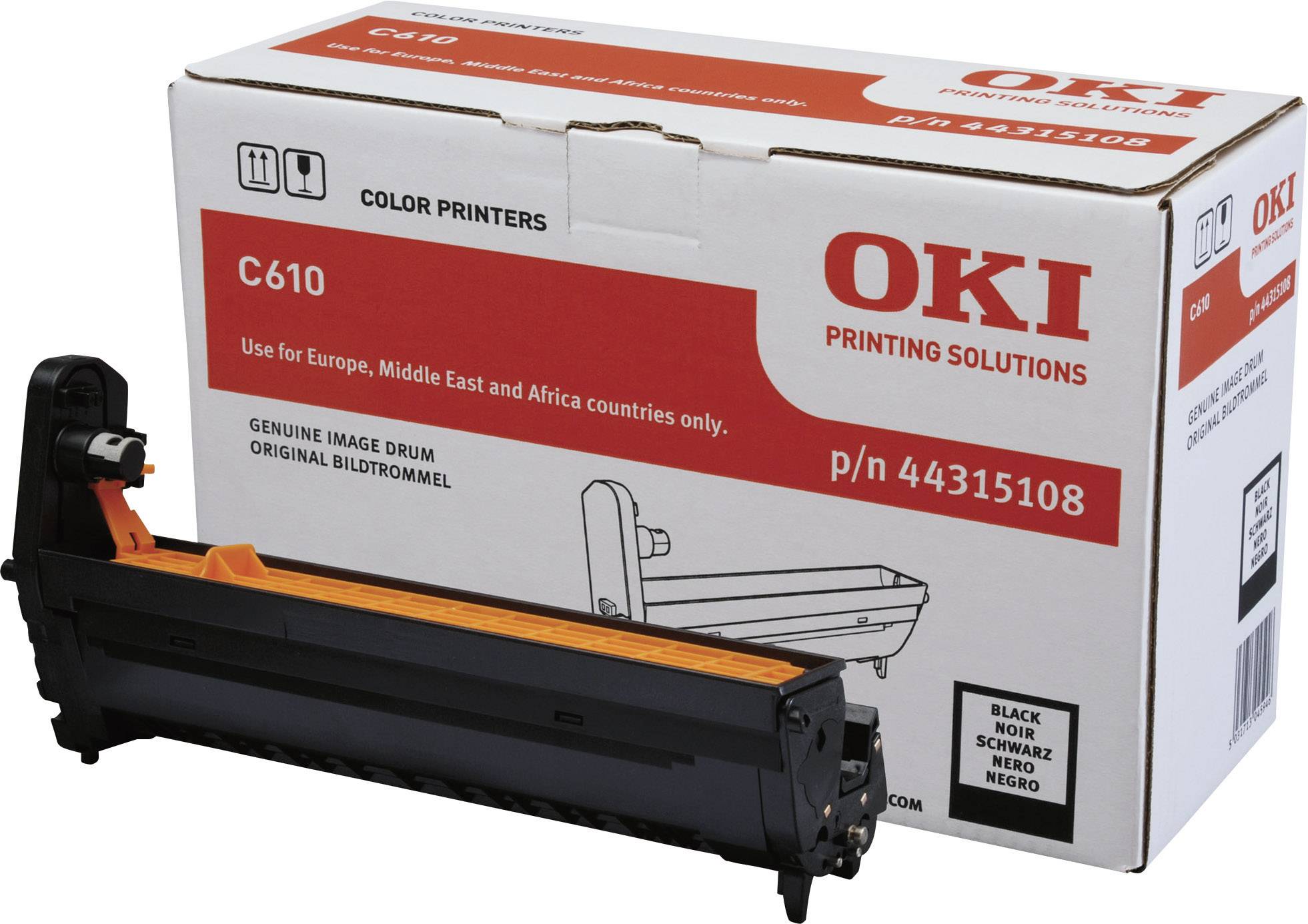 OKI Trommeleinheit Drum Unit C610 44315108 Original Schwarz 20000 Seiten