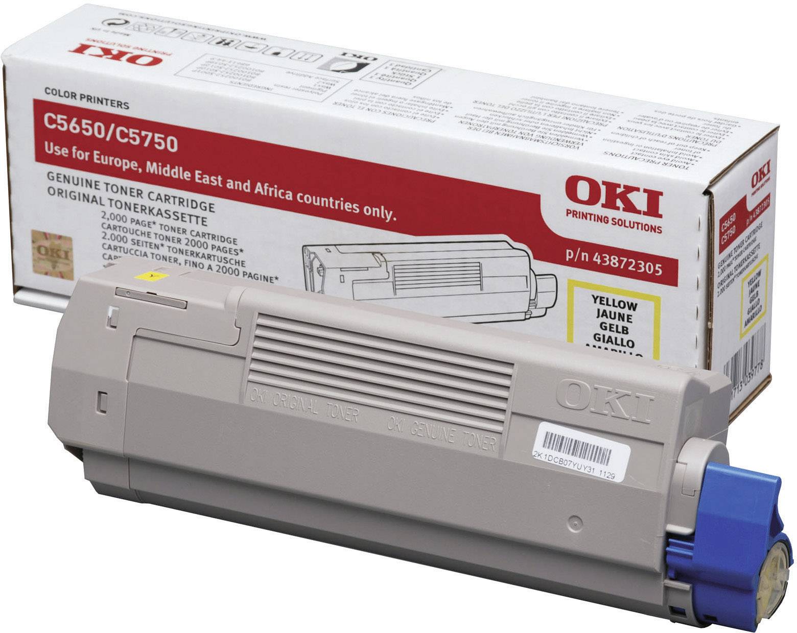 OKI Toner 43872305 2.000Seiten gelb