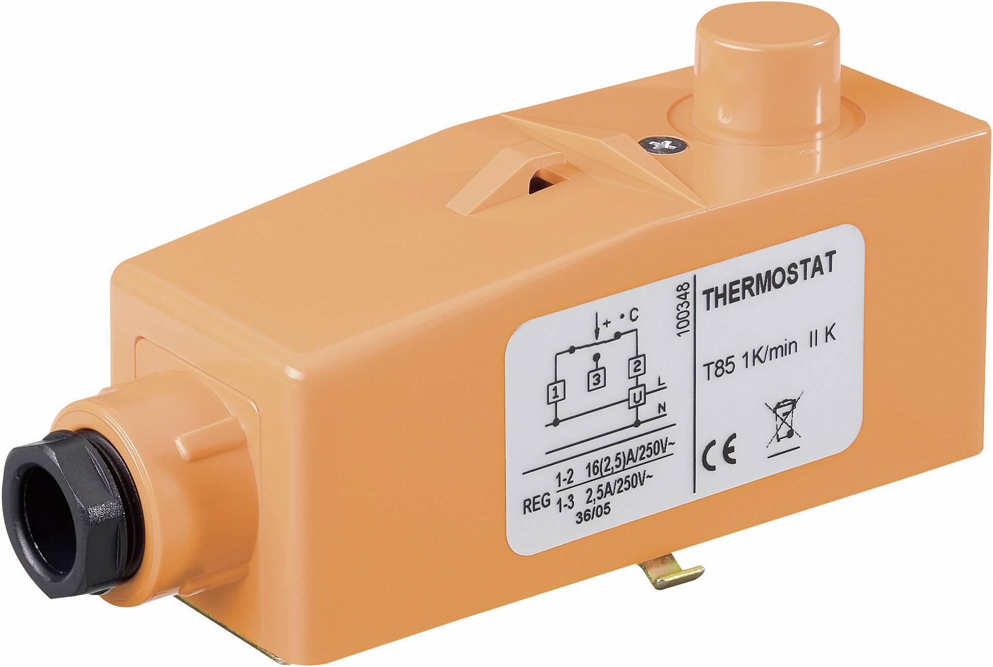 IMIT 100859 BRC Rohranlegethermostat Aufbau Temperatureinstellrad innen 1St.